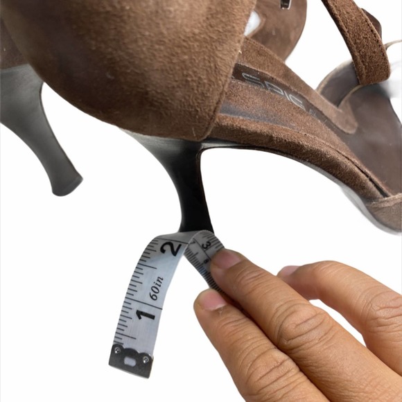 Via Spiga Ankle Strap Leather Pumps Brown - Picture 5 of 5